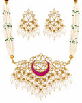 Zoya Kundan Pearl-Drop Choker Set