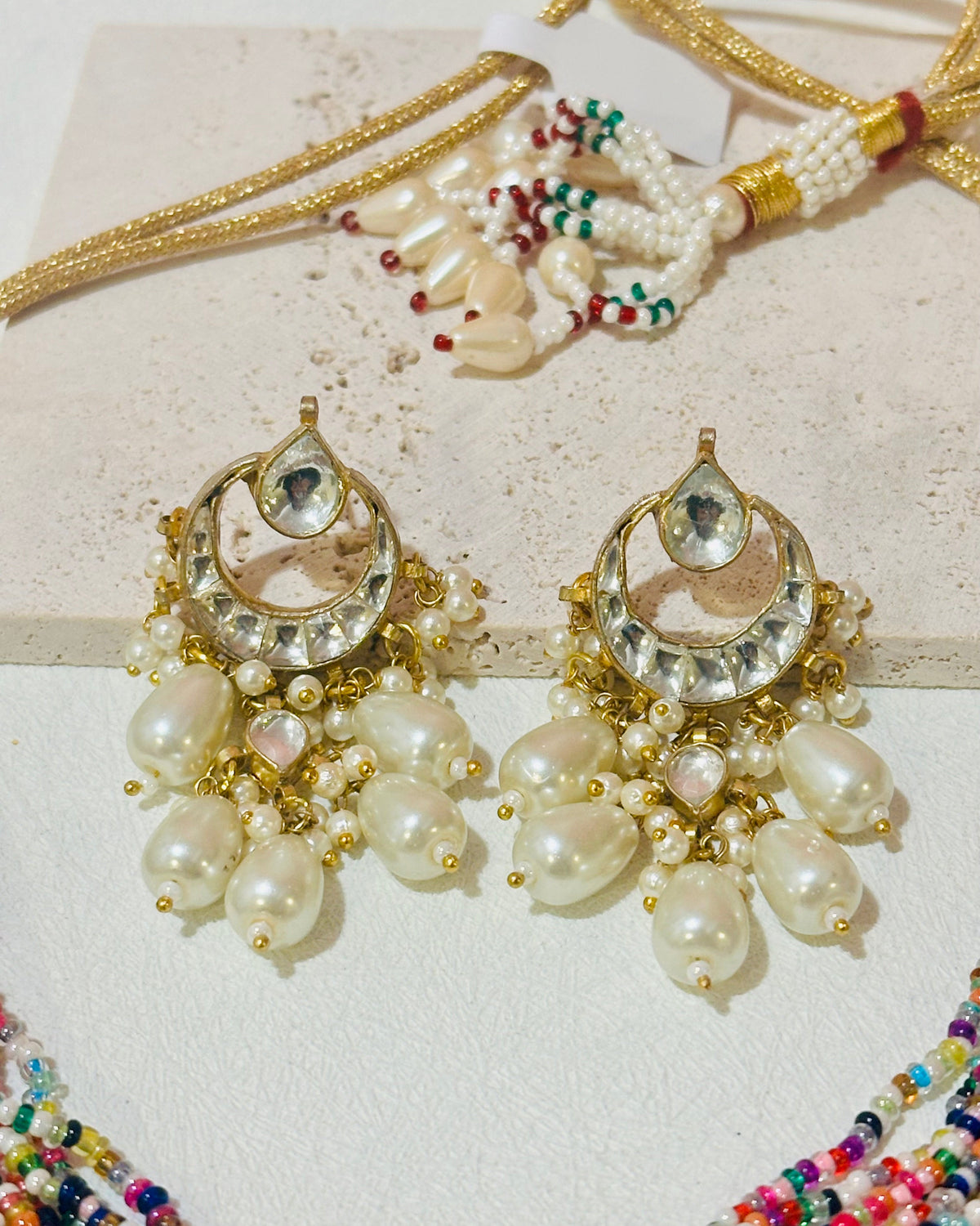 Gulrang Multicolor Pachi Kundan Choker Set