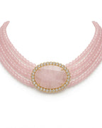 Aaira Rose Quartz Kundan Choker