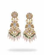 Ayla Kundan Mother-of-Pearl Drop Earrings