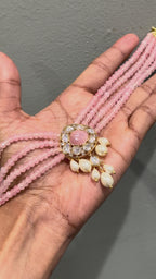 Ruhani Blush Moissanite Kundan Choker